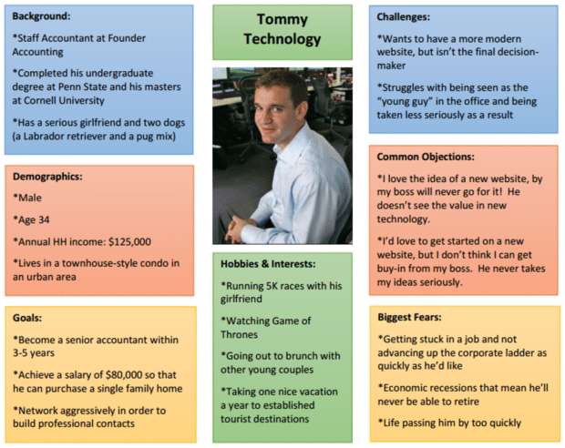 Tommy技术买家a 包括收入关系状况和未来职业抱负