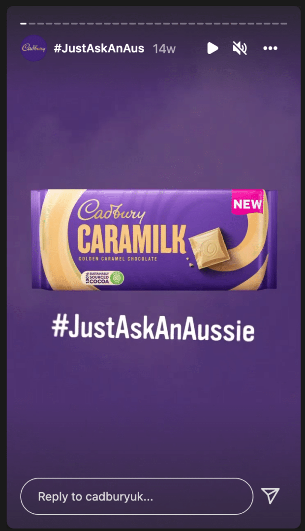 光向澳洲Cadbury au Royaume-Uni